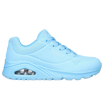 Sneakers azzurre da donna con suola ad aria Skechers Uno - Stand on Air, Brand, SKU s312000519, Immagine 0